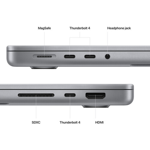 MacBook Pro (M2 Max, 2023) ports